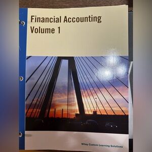 Financial Accounting Volume 1 
Wiley Custom Learning Solutions